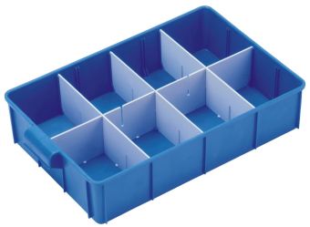 12L solid organiser with dividers