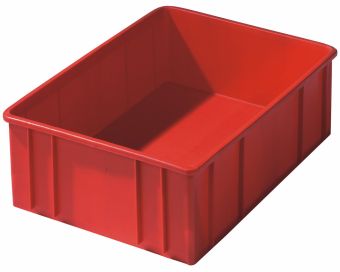 14L solid plastic crate