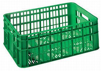 34L vented plastic crate