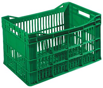 39L vented plastic crate