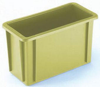 11L solid plastic crate