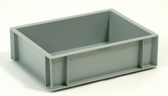 10L solid plastic crate (half euro crate / euro box)