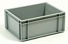 15L solid plastic crate (half euro crate / euro box)