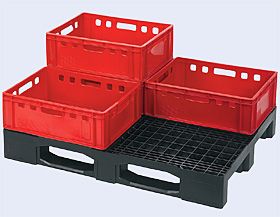 The economic alternative to the hygienic pallet. Cost effective. Extraordinary weight-to-load capacity ratio  